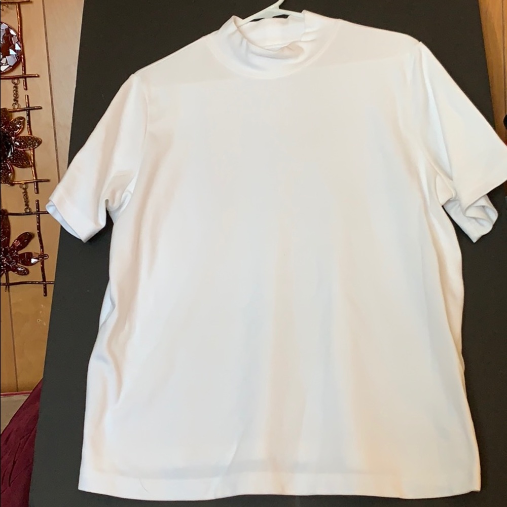 Ultra Softs mock neck tee